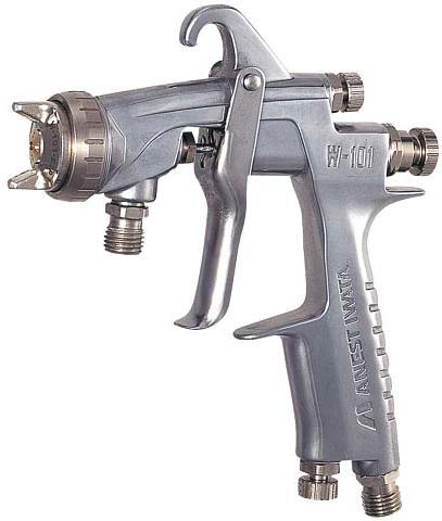 SPRAY GUN HAND SIZE:S SUCTION, FEED NOZZLE ID 1MM STRAIGHT