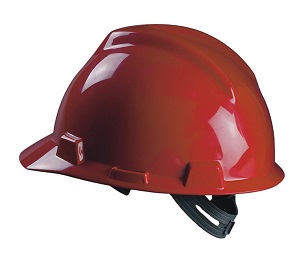 HELMET SAFETY SLOTTED V-Gard ?W/SATZ-ON SUSPENSION HV ORANGE