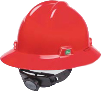 HAT SAFETY V-GARD GREEN HIGH, DENSITY POLYETHYLENE YELLOW