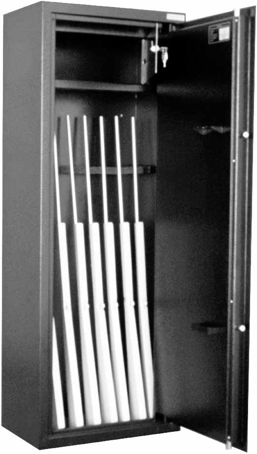 GUNSAFE STEEL FOR 8 WEAPONS, L150XW55XD35MM 97KGS