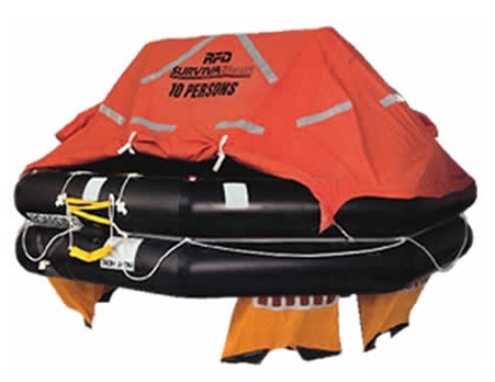 LIFERAFT INFLATABLE FOR 16MEN, THROW-OVER TYPE
