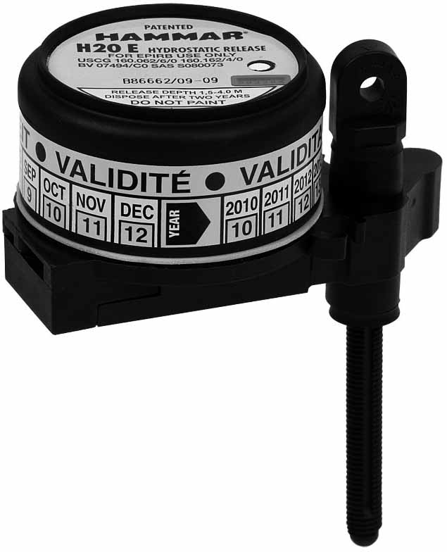 HYDROSTATIC RELEASE UNIT, HAMMER H20 E FOR EPIRB
