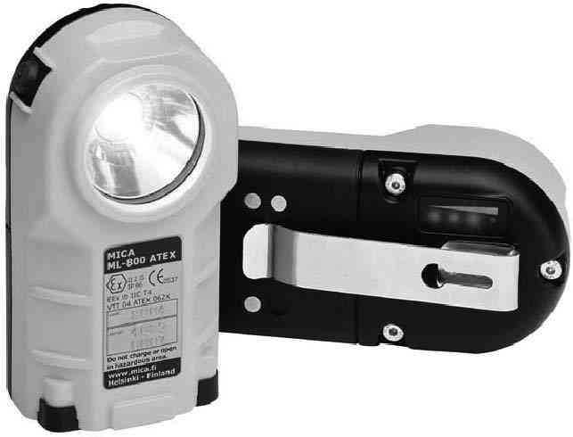 SAFETY HANDLAMP RECHARGEABLE, LED HIPOWER MICA ML-808ATEX EM