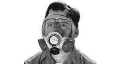 RESPIRATOR FULLFACE ADV1000BL, L W/SPEAK DIAPHRAGM MSA805409