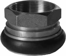 ADAPTER FIREHOSE BRASS MACHINO, 2" FEMALE/THREAD 2" FEMALE