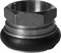 ADAPTER FIREHOSE BRASS MACHINO, 2-1/2" FEMALE/2-1/2" FEMALE