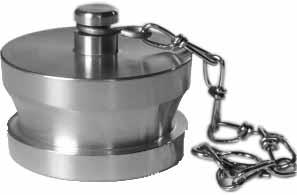 CAP MALE HOSE COUPLING BRASS, INSTANTANEOUS 2-1/2" SM420065