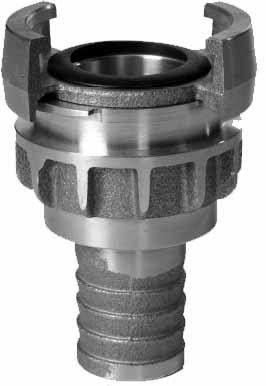 COUPLING HOSE BRASS NOR, 2-1/2" (LAS 1) HOSE END 38MM