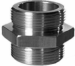 NIPPLE DUAL BRASS SM902050, 2" X 2" BSP MALE