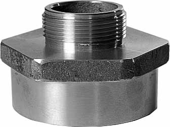 NIPPLE REDUCING BRASS, 2-1/2"X2" BSP FEMALE X MALE