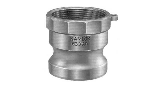 COUPLING CAM&GROOVE S. STEEL, A PLUG W/FEMALE THREAD 8"