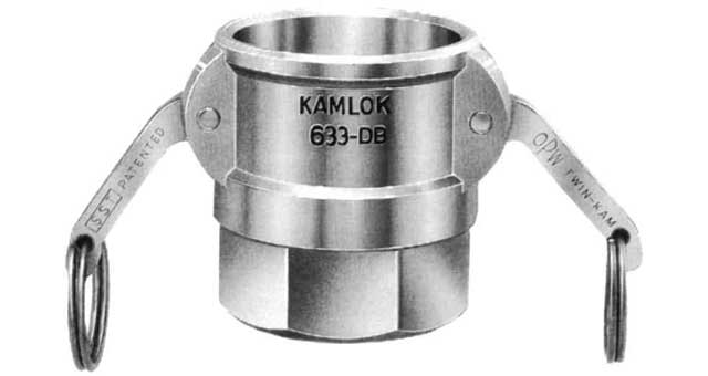 COUPLING CAM&GROOVE BRASS, D SOCKET W/FEMALE THREAD 1"