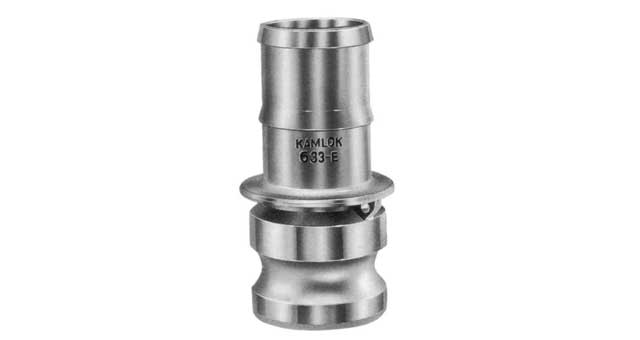 COUPLING CAM&GROOVE ALUM ALLOY, E PLUG W/HOSE END 2-1/2"