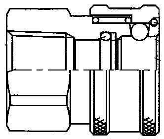 COUPLING QUICK STEEL COUPLER, OHC12-12FSO FEMALE 3/4 NOVALVE
