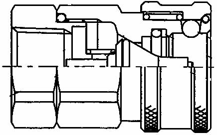 COUPLING QUICK STEEL COUPLER, PHC12-12FSO FEMALE 3/4 PHVALVE