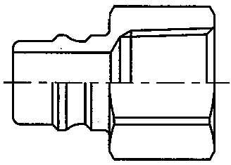 COUPLING QUICK STEEL NIPPLE, OHN8-8F FEMALE RC1/2 NO VALVE