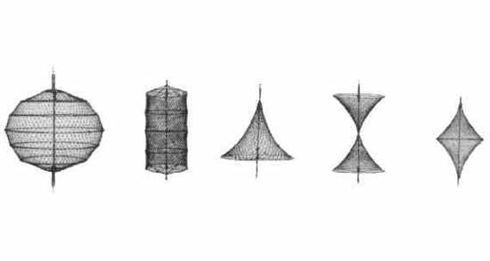BLACK CYLINDRICAL, SHAPE NET 610MM