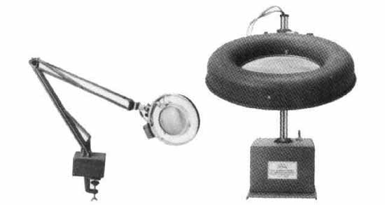 MAGNIFIER ILLUMINATED, FLEXIBLE ARM TYPE 110V