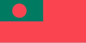 FLAG CIVIL ENSIGN, BANGLADESH 3' X 4'