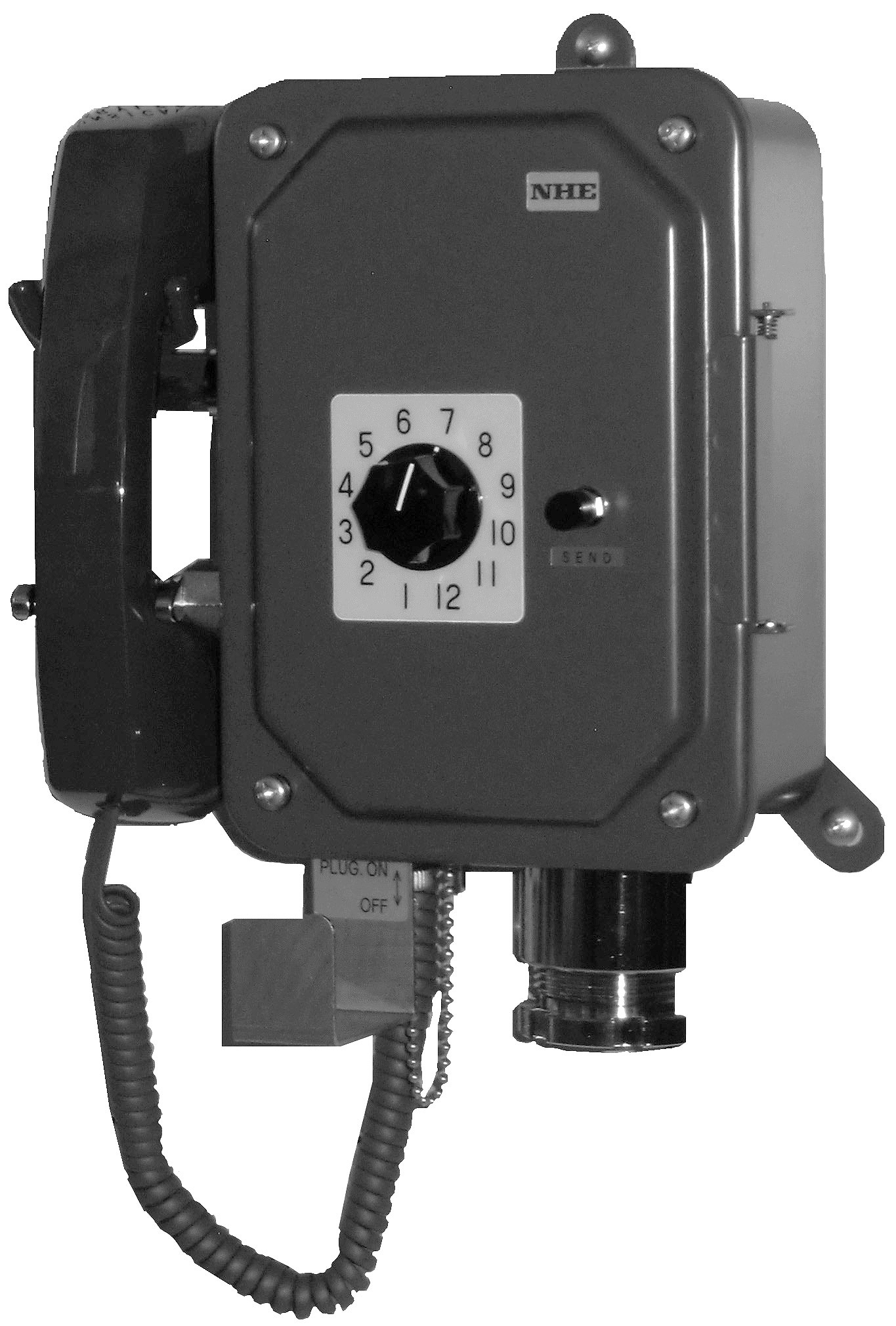 TELEPHONE I/SAFE BATLES SELECT, WALL 12ST W/RECEP ODS5372-1H