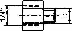 NIPPLE REDUCING UNF1/4 1121, FOR AUTO GREASE DISPENSER