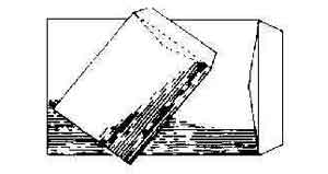 ENVELOPE KRAFT PAPER, 142X332MM