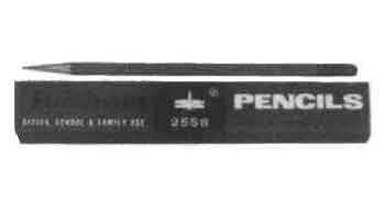 PENCIL FOR CHARTROOM USE H, WITH RUBBER TIP