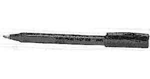 BALL-POINT PEN WATER-SOLUBLE, BLUE 0.2MM