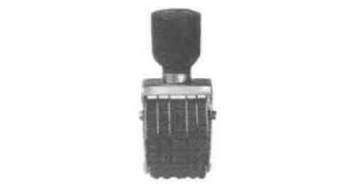 RUBBER DATER 4MM-CHARACTERS