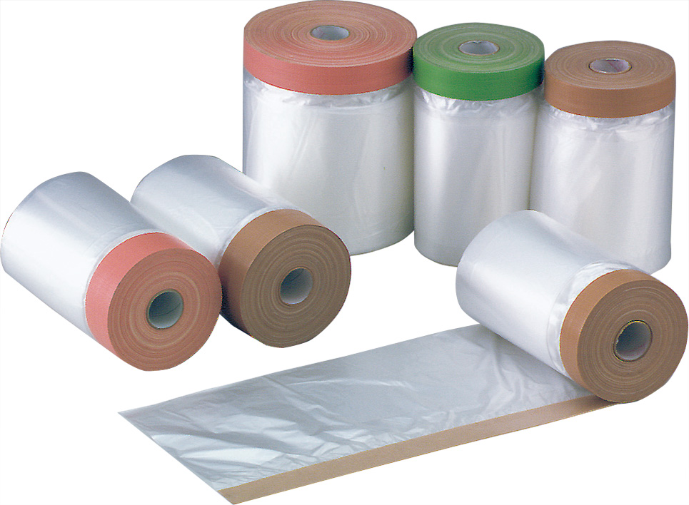 TAPE MASKING CLOTH W/POLY FILM, TAPE 17MM FILM 550MMX12.5MTR