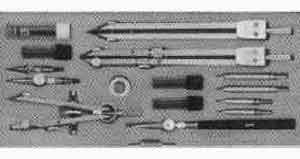 DRAWING INSTRUMENT SET, LION EC-11 24PCS/SET
