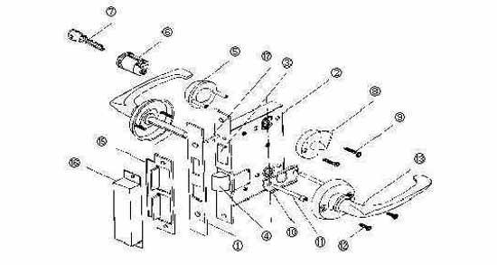 PART FOR MORTISE LOCK, OHS#2320 #2 CASE