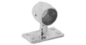 END BRACKET STORM RAIL BRASS, LEFT HAND ID33MM