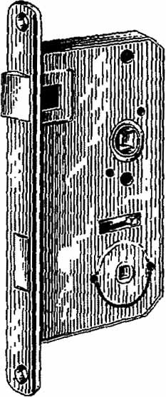 TOILET LOCK MORTISE STAINLESS, RIGHT HAND #3801WC