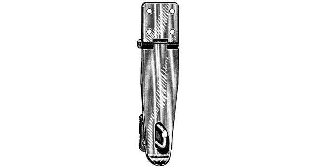 HASP AND STAPLE ROLLED STEEL, 45 X 150MM SCHWEPPER 3408