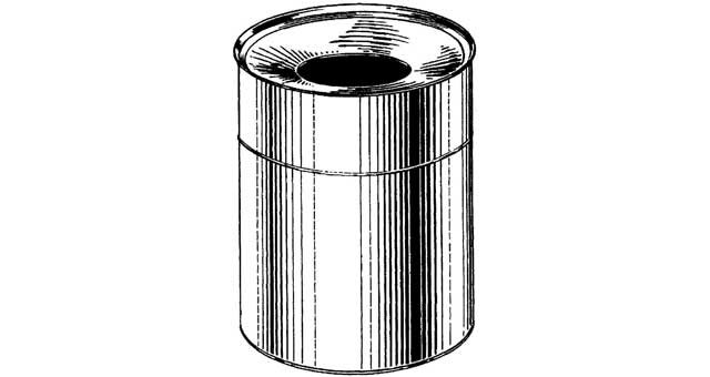 BUCKET WASTE W/FIRE RING, 30 LTR SCHWEPPER #7947N