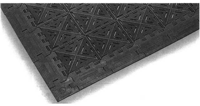 MAT DOOR RUBBER JOINTED, 60X90CM
