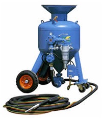 SAND BLASTER PNEUMATIC AC-3P, PORTABLE COMPL. W/ACCESSORIES