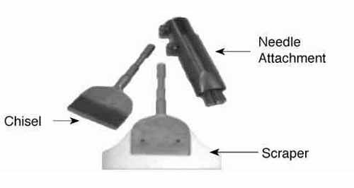 SCRAPER FOR LONG REACH SCALER, BEVELLED W:305MM #431.3912