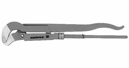 WRENCH PIPE S TYPE 45DEG JAWS, CAPACITY 3"