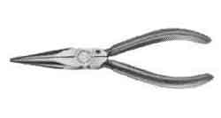 PLIER LONG-NOSE & SIDE-CUTTING, PLASTIC COVERED HANDLE 200MM