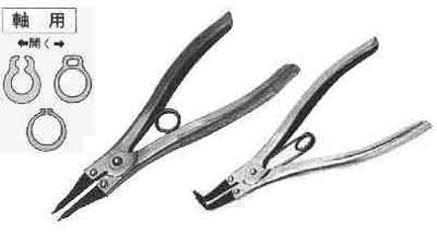 PLIER STOP RING STRAIGHT, EXTERNAL 32-80MM