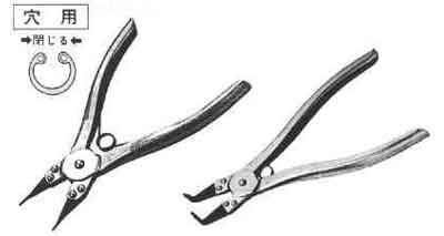 PLIER STOP RING STRAIGHT, INTERNAL 15-25MM