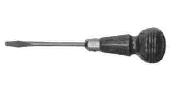 SCREWDRIVER ELECTRICIAN'S, WOOD HANDLE SLOTTED 9X125MM