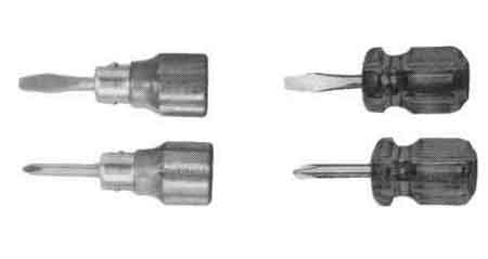 SCREWDRIVER STUBBY, WOOD HANDLE PHILLIPS #1 38MM