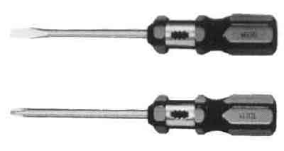 SCREWDRIVER RATCHET PLASTIC, HANDLE SLOTTED 6X100MM