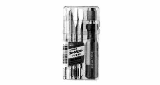SCREWDRIVER SET DETACHABLE, 5 BITS -3/-4/-6/NO.1/NO.2