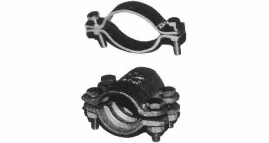HOSE BAND DOUBLE BOLT TYPE, MALLEABLE IRON 85-95MM
