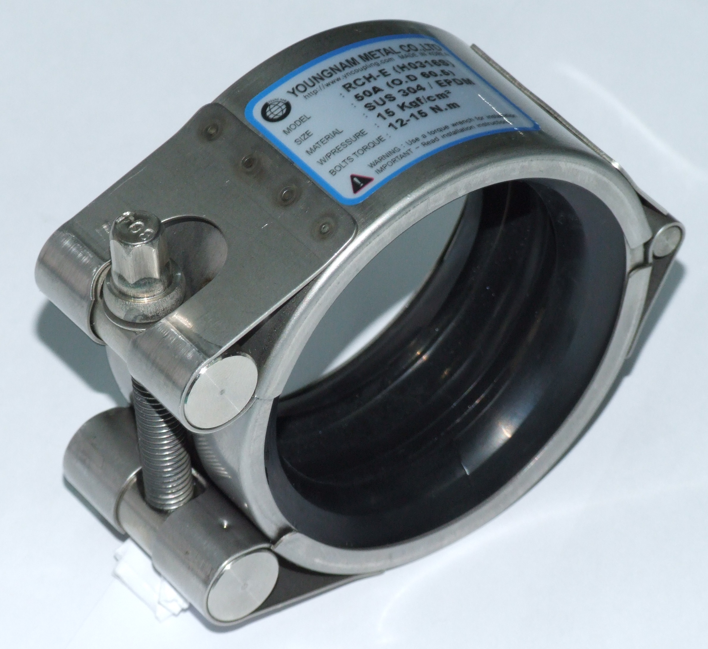 CLAMP REPAIR FOR ELBOW PIPE, 400A NBR W/P:10KGF/CM2
