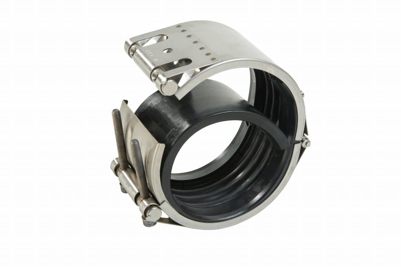 PIPE CLAMP STRAUB 100A, RUBBER (NBR) SLEEVE